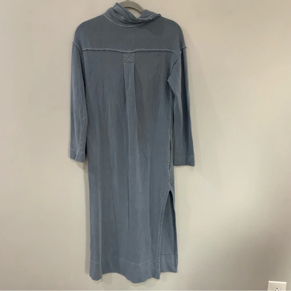 Free People Dress On My Way Midi Polo Pullover in Sandy Blue